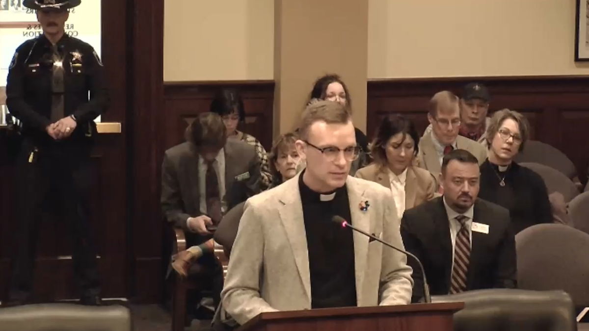 Reverend Josh Lee testifies before House State of Affairs committee