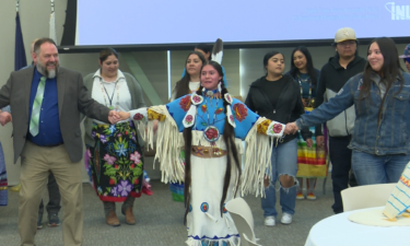 Shoshone-Bannock Tribal Members share a friendship dance with INL and local community.
