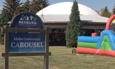 Carousel and bounce house at the Event