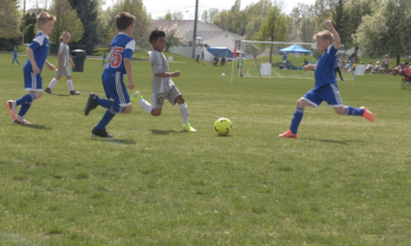 Two teams in the event going head to head